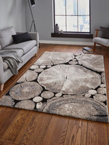 Next Think Rugs Beige Woodland Modern Rug- Buy online at McGrocer