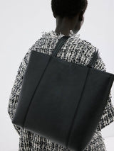 Next Mango Black Faux Leather Shopper Bag- Buy online at McGrocer