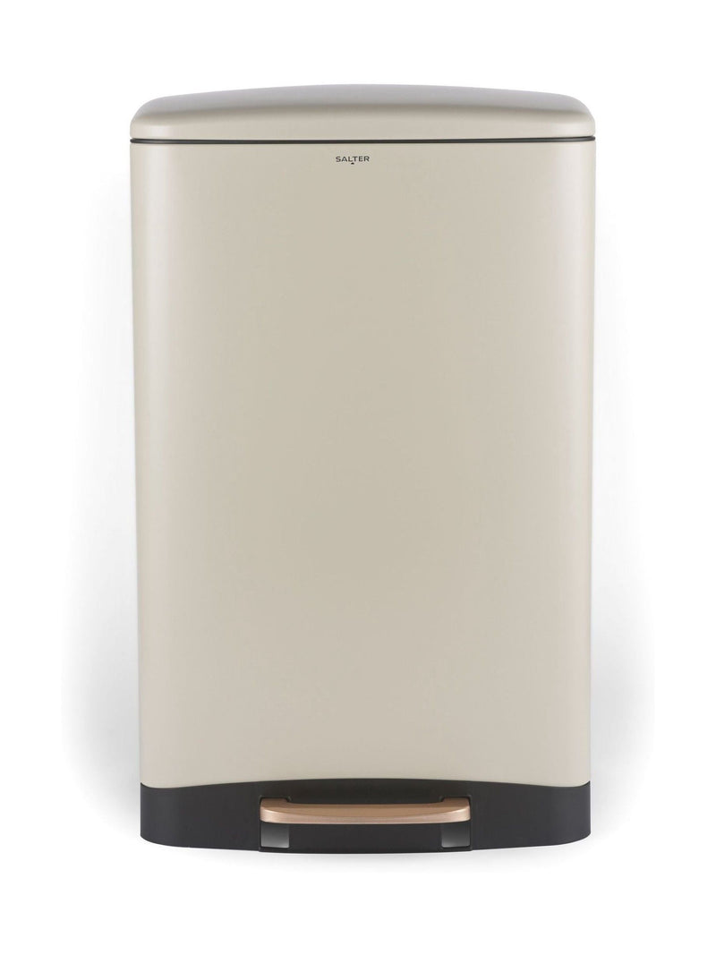 Salter cream 50 litre pedal bin (British brand)