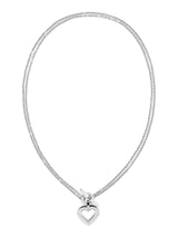 Next Tommy Hilfiger Silver Tone Stainless Steel Toggle Heart Pendant Necklace, 17 in- Buy online at McGrocer