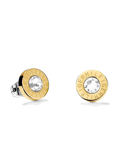 Next Tommy Hilfiger Gold Plated Stud Earrings- Buy online at McGrocer