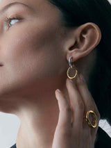 Next Dinny Hall Silver Toro Drop Hoops Earrings- Buy online at McGrocer