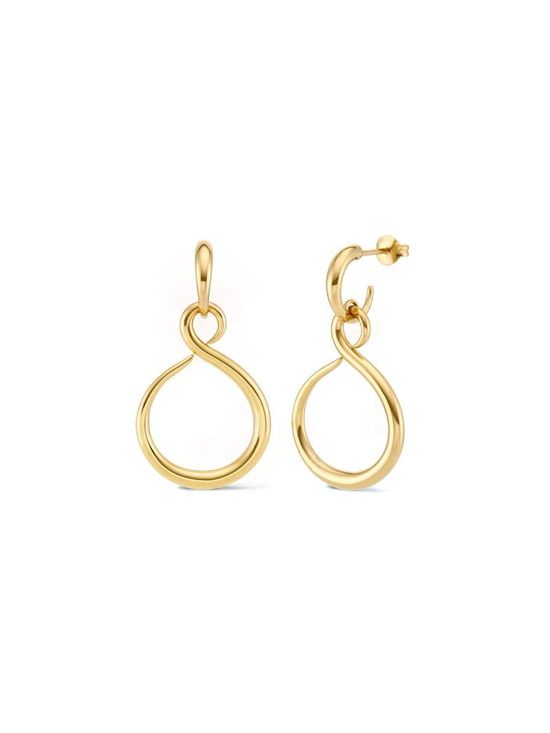 Dinny Hall gold drop earrings Toro Lasso (British brand)