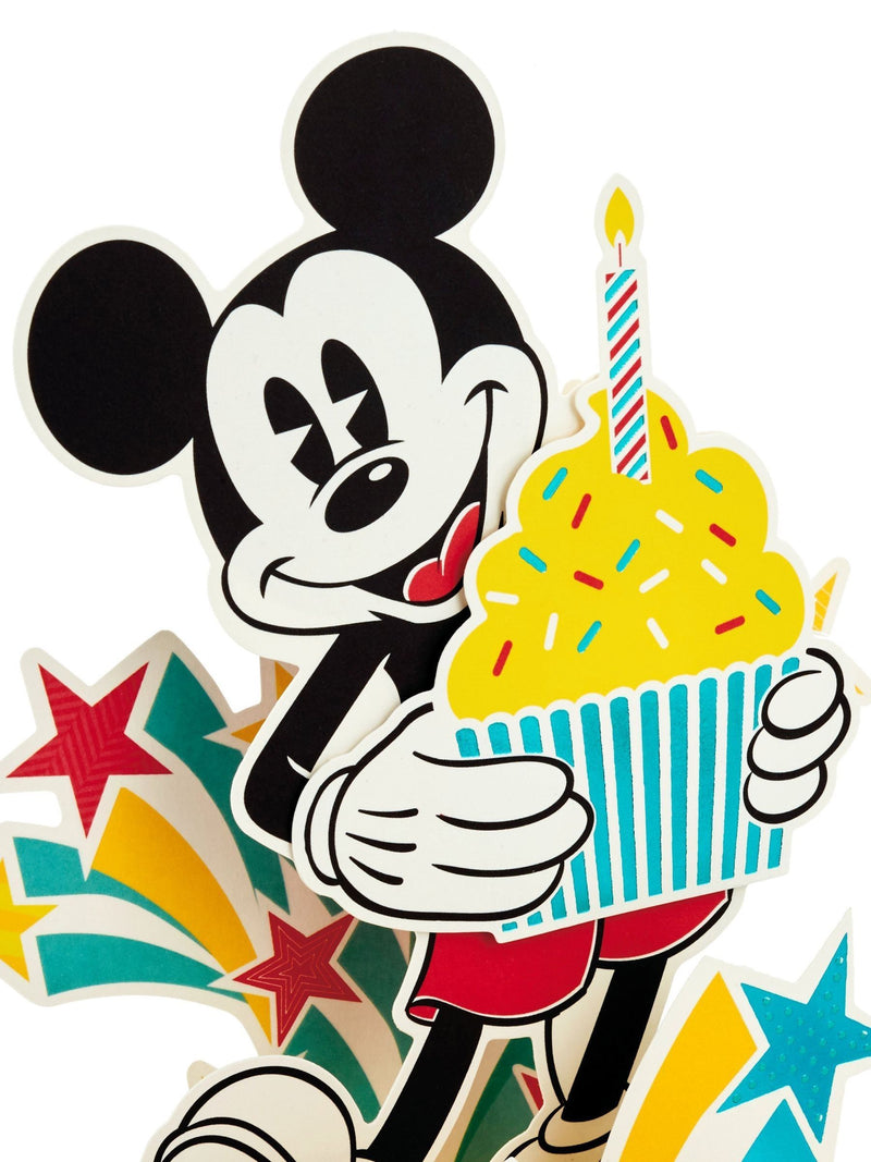 Hallmark 3D pop-up Mickey Mouse birthday card, UK version