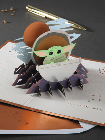Next Hallmark The Mandalorian Grogu 3D Pop-Up Greeting Card- Buy online at McGrocer