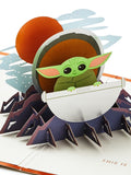 Hallmark The Mandalorian Grogu pop-up card (British brand)