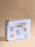 Cath Kidston Stanley Dog Print Double Zip Purse, imported from the UK