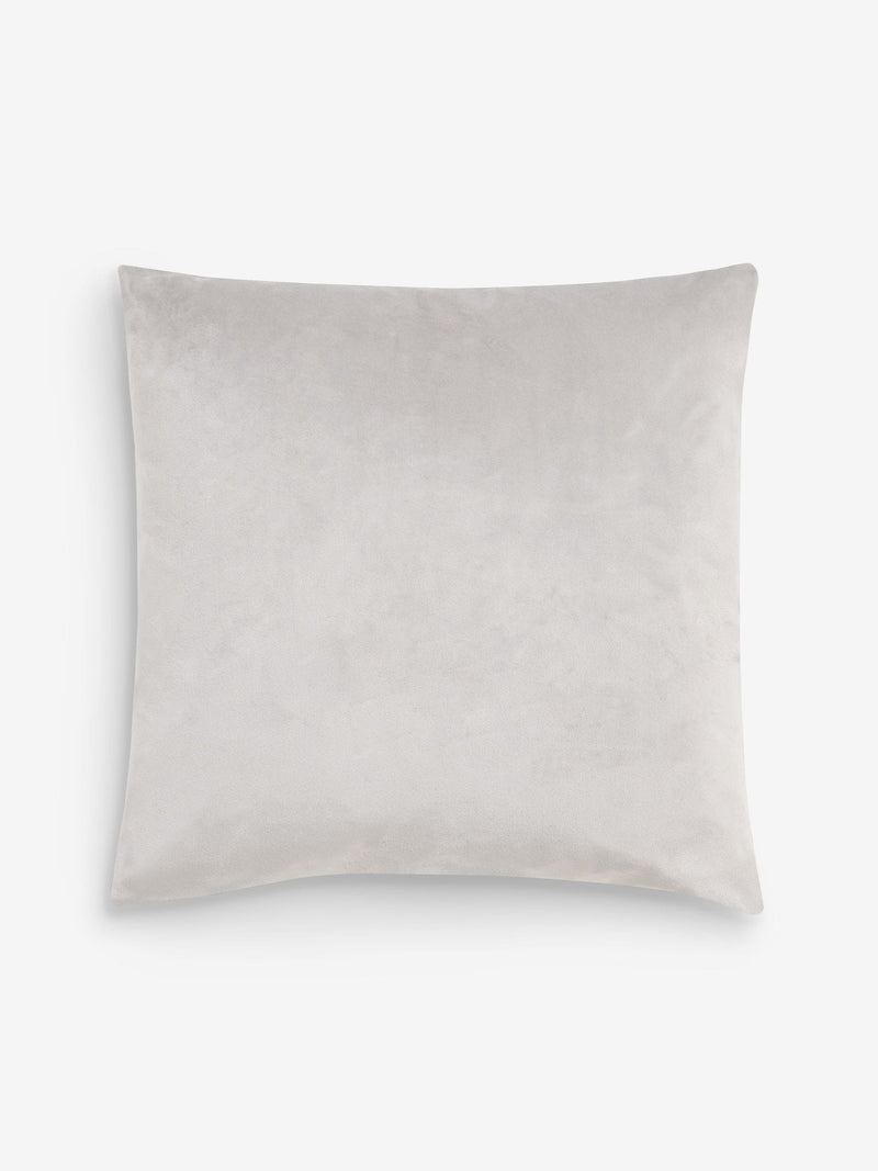 Hugo grey abstract cut velvet cushion 43cm, imported from the UK