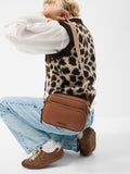Accessorize brown double zip camera bag (British brand)