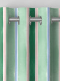 Bluebellgray Seaglass seaside stripe curtain fabric 490x490mm (British brand)