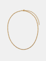 Next Accessorize Gold Tone Stainless Steel Figaro Chain Necklace- Buy online at McGrocer