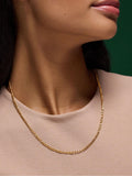 Accessorize gold tone Figaro chain necklace - British product