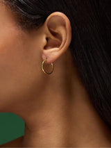 Next Accessorize Gold Tone Stainless Steel Small Hoop Earrings 2cm- Buy online at McGrocer
