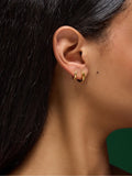 Accessorize gold tone clicker hoop earrings 3-pack - British product