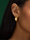 Accessorize gold tone chunky twist hoop earrings, UK version