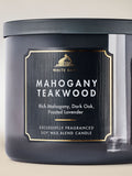 Bath & Body Works Mahogany Teakwood 3-wick candle 411g (British brand)