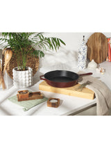 Next Salter Red Chester Cast Iron Frying Pan 26cm- Buy online at McGrocer