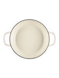 Salter cream Chester shallow cast iron casserole pot 2.8L, imported from the UK