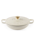 Salter cream Chester shallow cast iron casserole pot 2.8L, imported from the UK