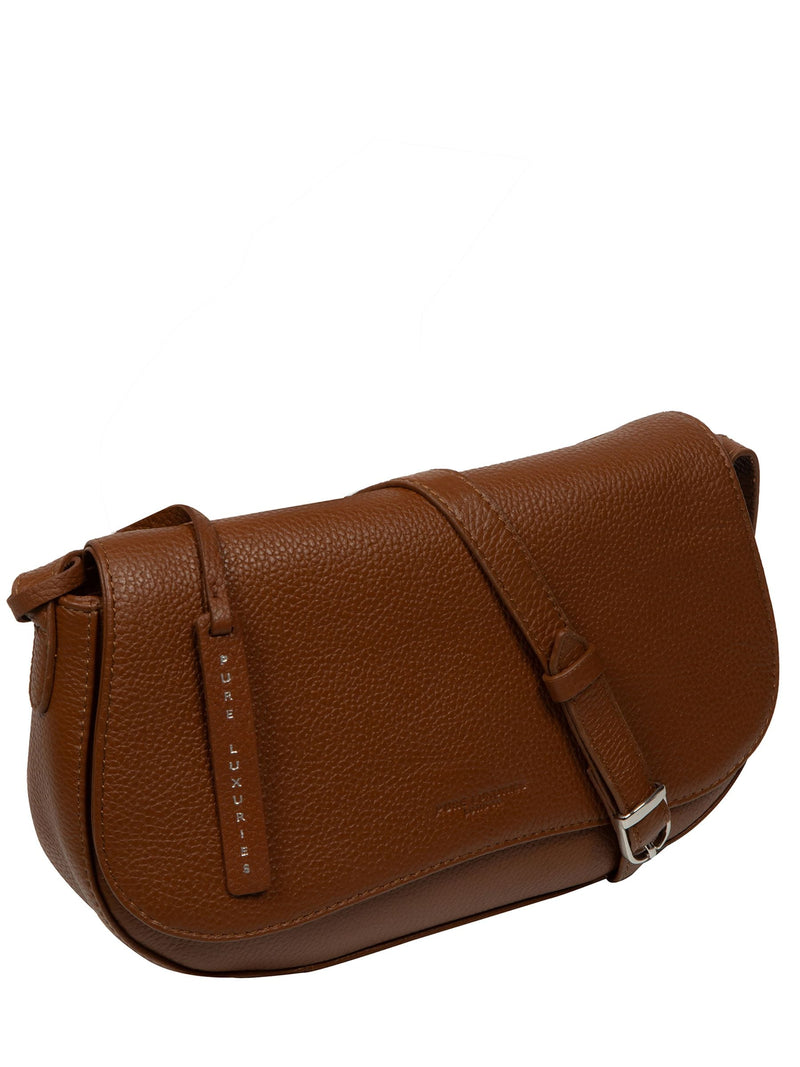 Pure Luxuries London brown Alodia leather cross body bag, UK version