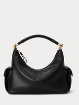 Next Lauren Ralph Lauren Black Blaike Small Leather Cross-Body Bag- Buy online at McGrocer