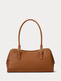 Lauren Ralph Lauren brown leather large satchel bag (British brand)