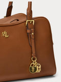 Lauren Ralph Lauren brown leather large satchel bag (British brand)