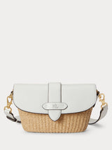 Next Lauren Ralph Lauren Natural Lynden Small Straw Leather Shoulder Bag- Buy online at McGrocer