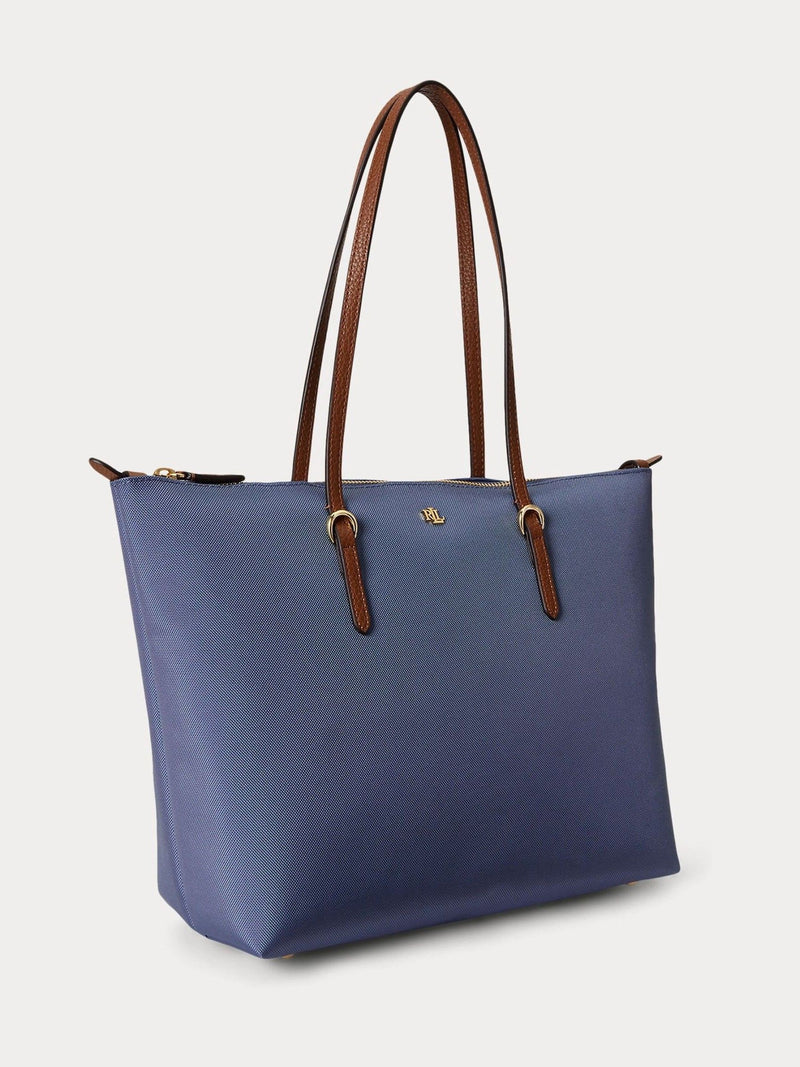 Lauren Ralph Lauren blue Keaton tote bag medium, imported from the UK