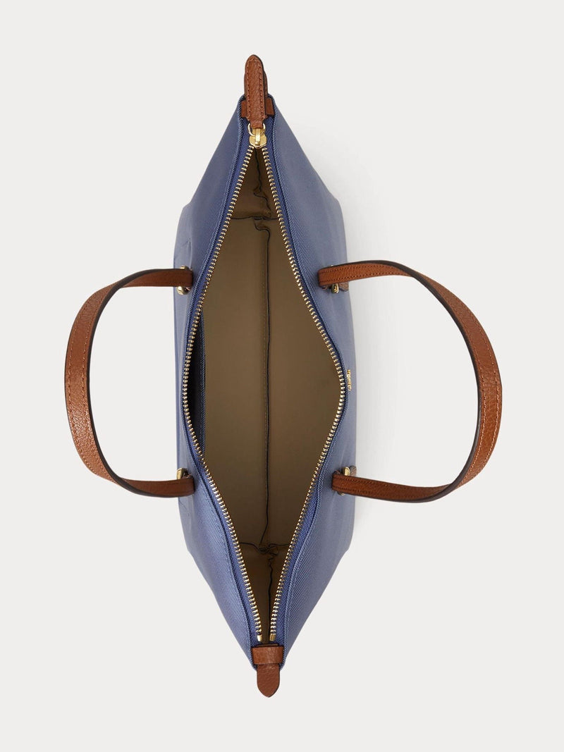 Lauren Ralph Lauren blue Keaton tote bag medium, imported from the UK