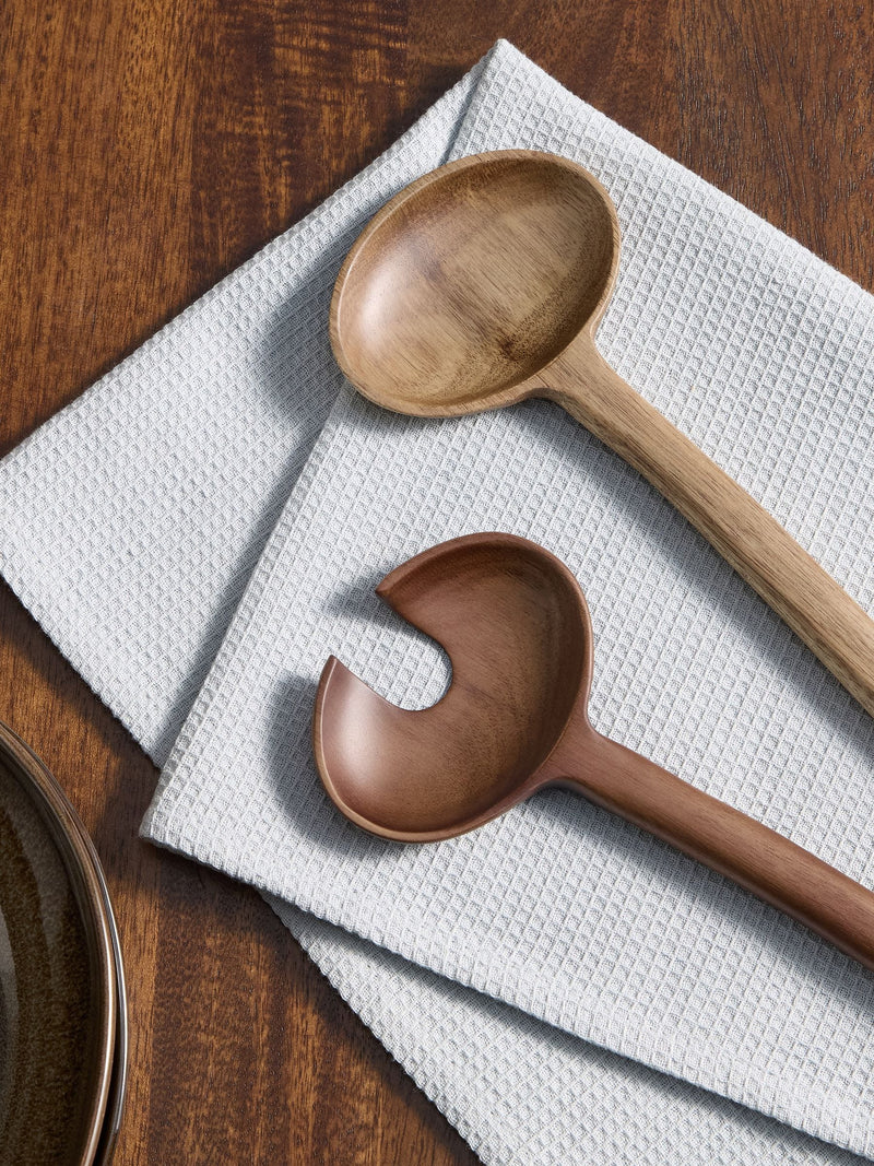 MADE.COM Brown Cabral salad servers 32cm, imported from the UK