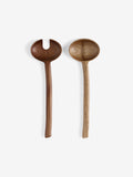 MADE.COM Brown Cabral salad servers 32cm, imported from the UK