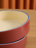MADE.COM brown Allesio pasta bowls set of 4 (British brand)