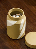 MADE.COM yellow mustard storage jar 14cm, imported from the UK