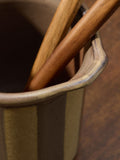 MADE.COM brown Tomas utensil jar stoneware, UK version