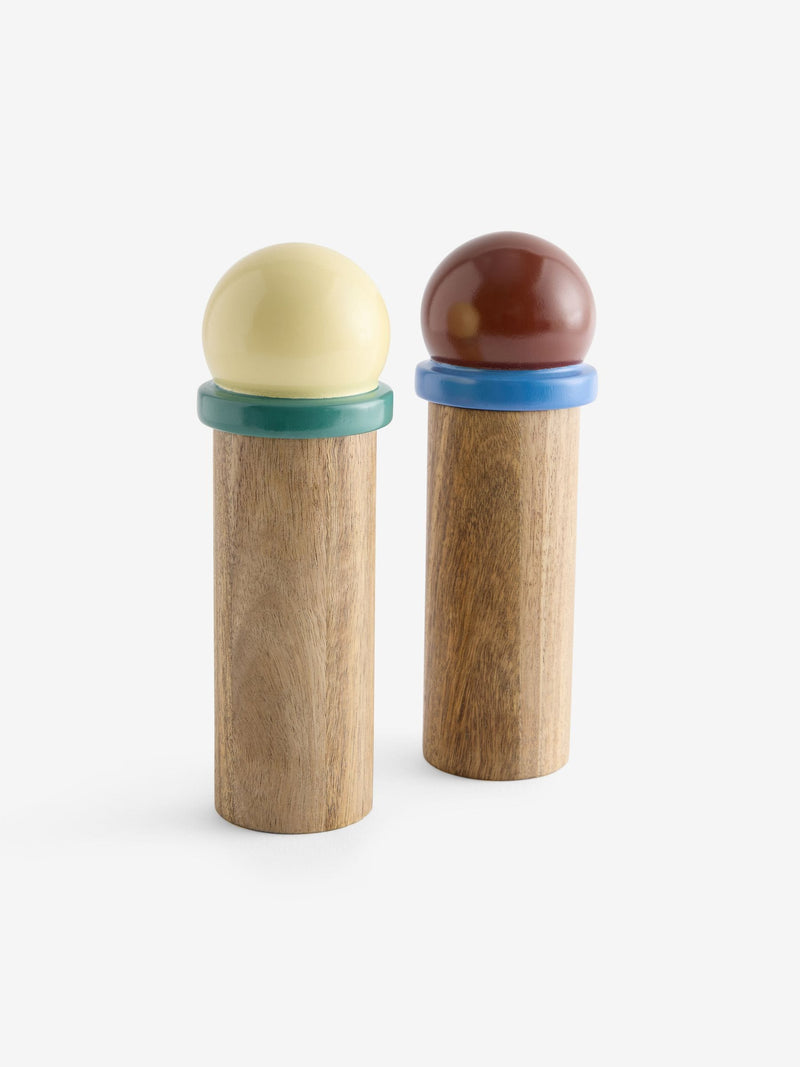 MADE.COM Brown Bolla salt and pepper grinders - British product
