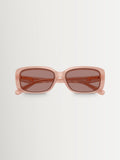 Coach pink rectangle sunglasses with light brown lenses (British brand)