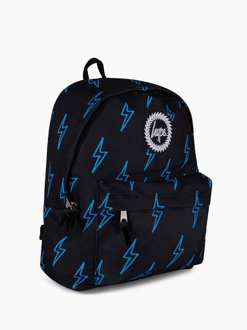 Hype Black Lightning Backpack, imported from the UK