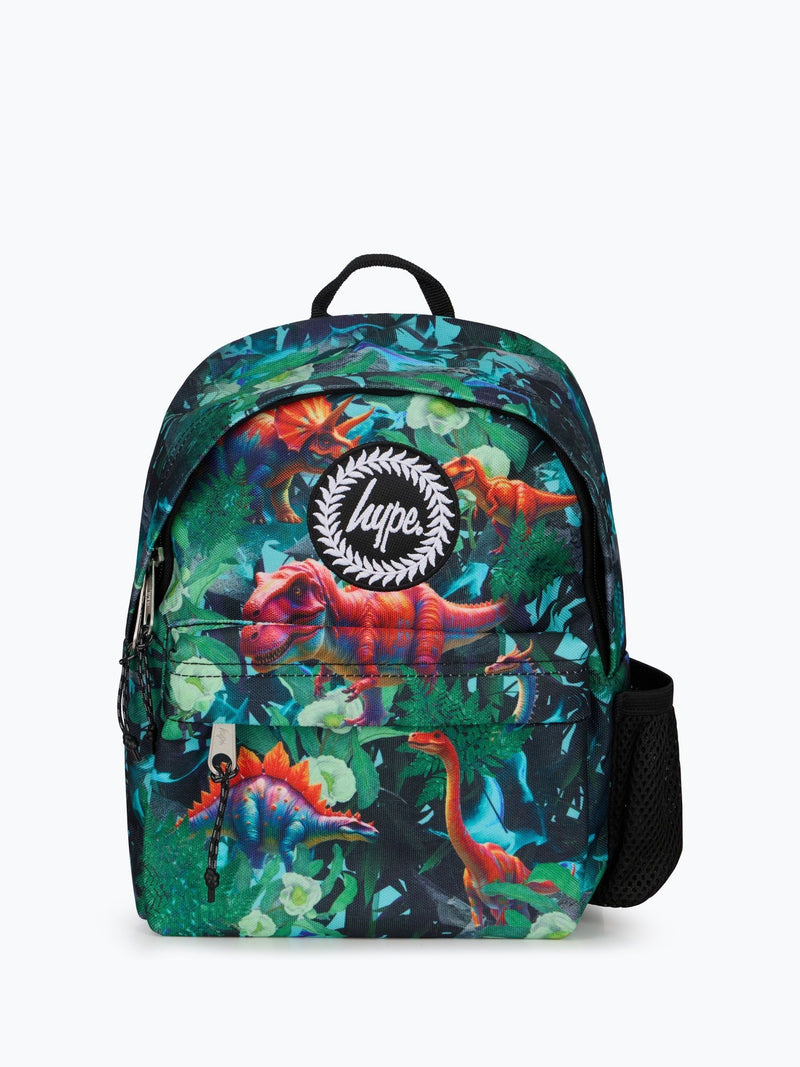 Hype Green Jungle Dino Backpack, imported from the UK