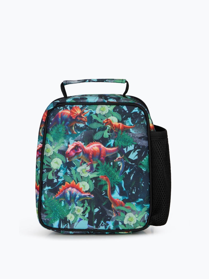 Hype Green Jungle Dino lunch bag for kids, UK version