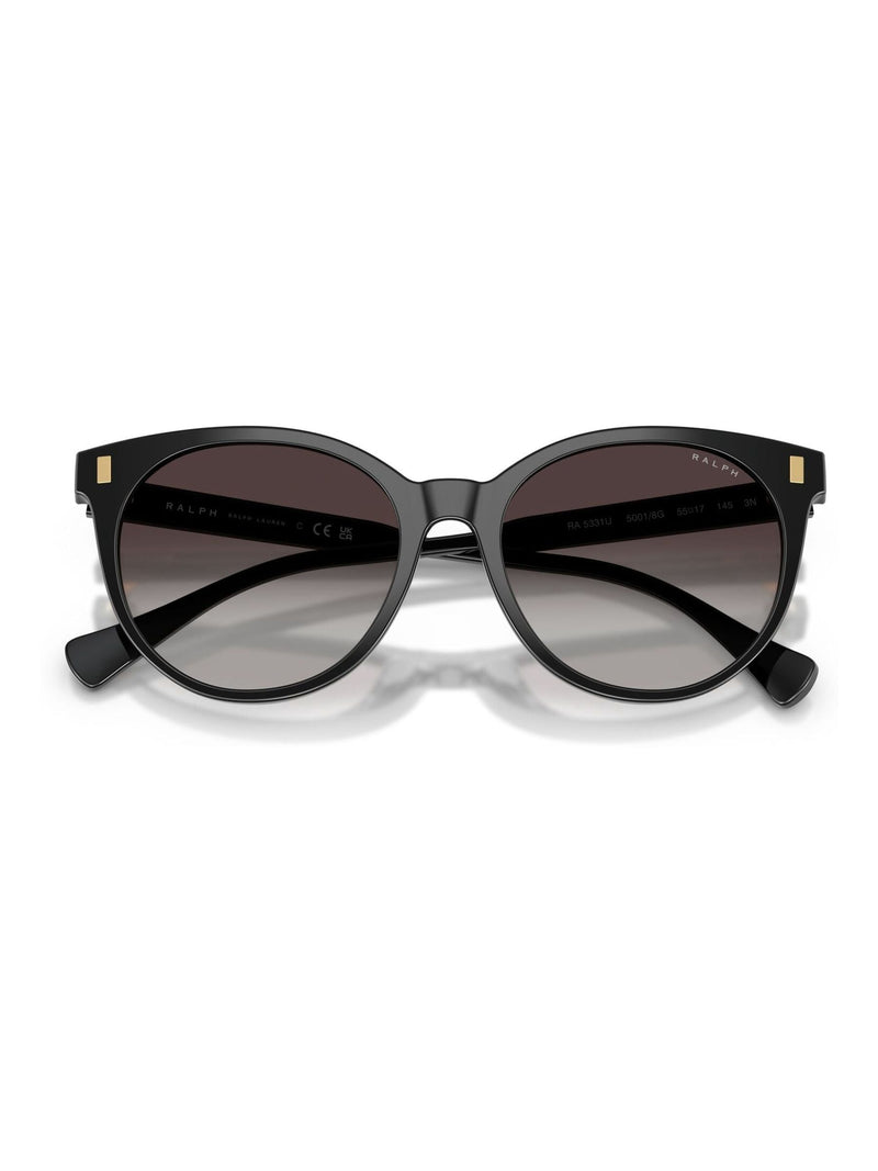 Ralph Lauren black phantos acetate sunglasses grey gradient lenses (British brand)