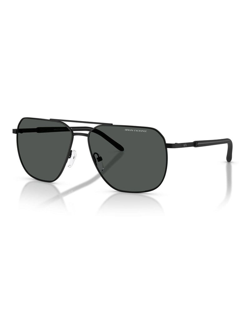 Armani Exchange pilot sunglasses matte black grey lenses - British product