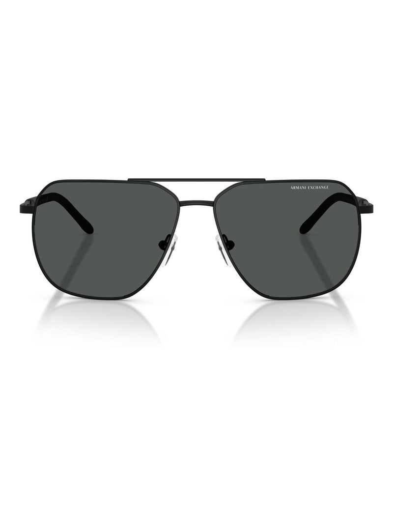 Armani Exchange pilot sunglasses matte black grey lenses - British product