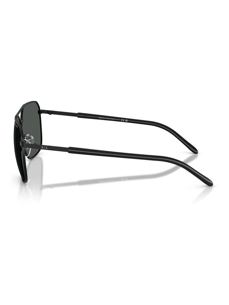 Armani Exchange pilot sunglasses matte black grey lenses - British product