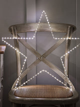 Next Lights4fun White Dual Colour LED Osby Star Silhouette Light 60cm- Buy online at McGrocer