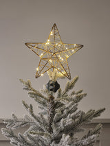 Next Lights4fun Gold Metal Star Christmas Tree Topper- Buy online at McGrocer