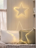 Lights4fun geometric star light set with dual colour LEDs, imported from the UK