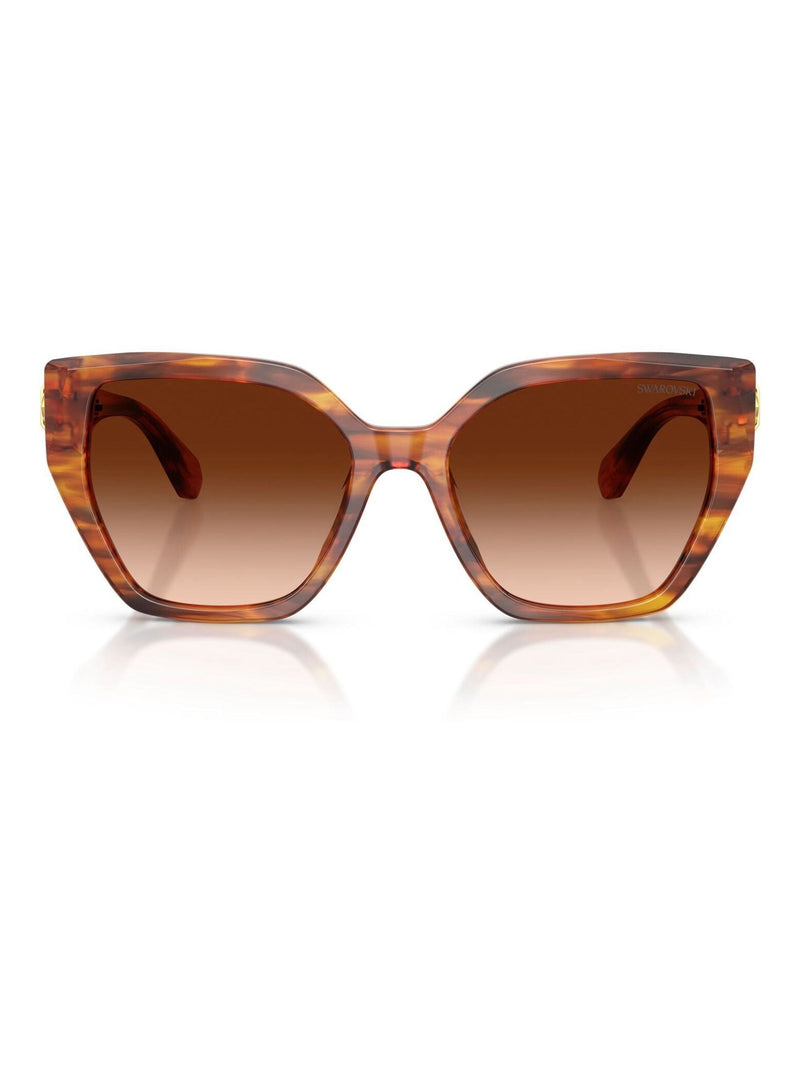 Swarovski irregular sunglasses brown gradient lenses - British product