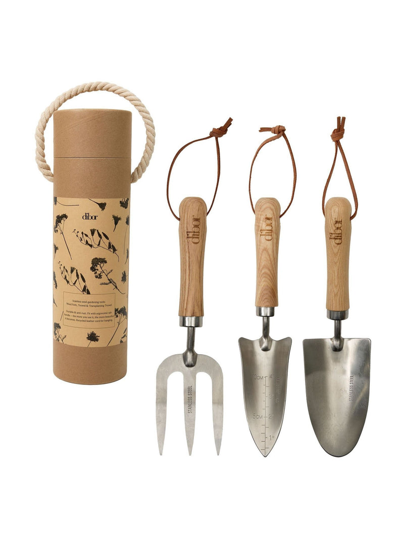 Dibor garden tool set with storage tube, UK version