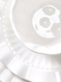 Dibor 4-piece stoneware bowl set white - British product